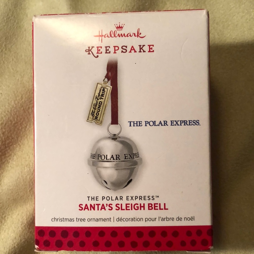 Hallmark keepsake “The Polar Express “ 2013/ticket is gold tone/silver tone bell